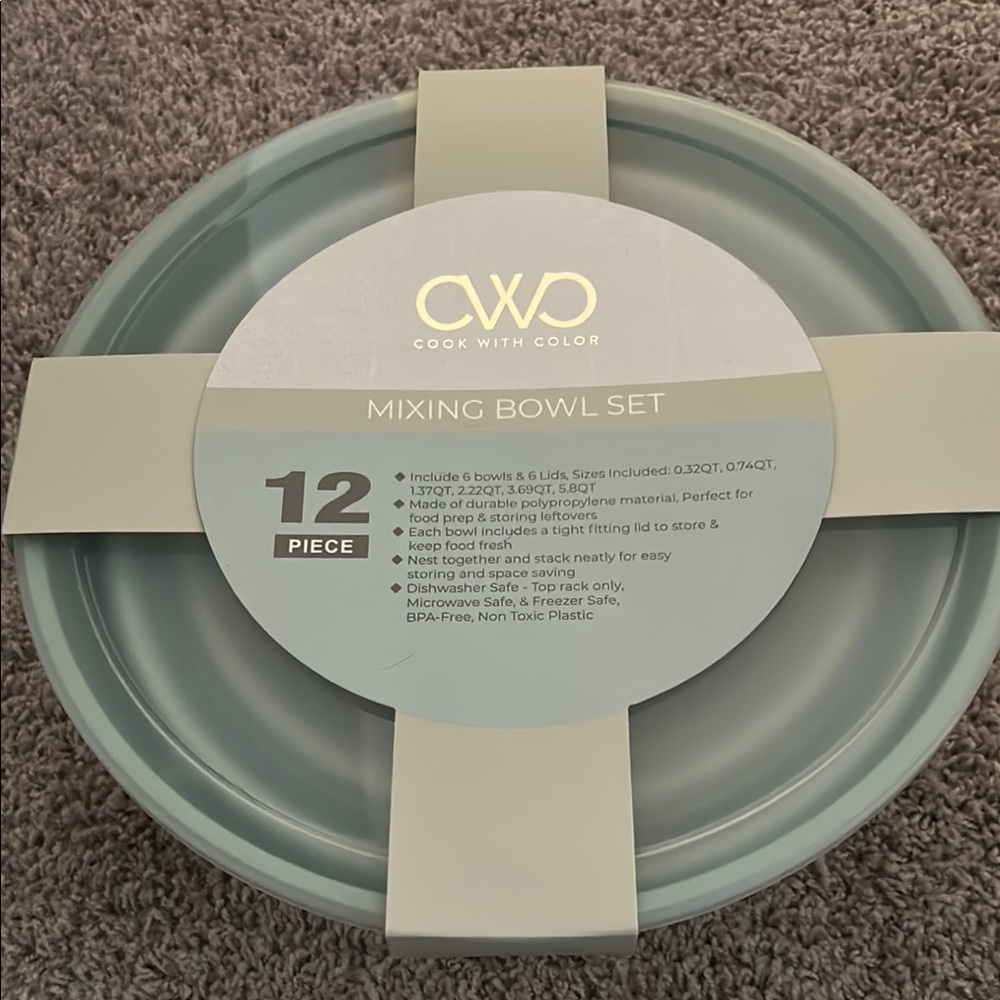 Stylish Mixing Bowl Set - Green